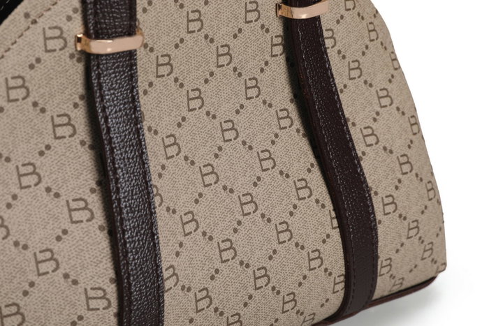 Lucky Bees Bolso de Mano Crema y Marrón